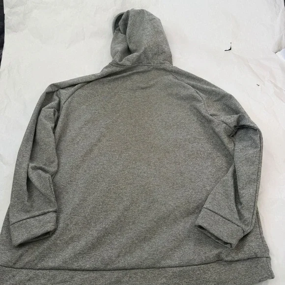 Nike Therma Fit Mens 3XL Hoodie Gray Pullover Swoosh Training Activewear Athlete